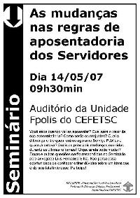 Seminário vai tirar dúvidas sobre a Previdência do Servidor Público