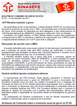 Boletim do Comando de Greve no IF-SC já está disponível