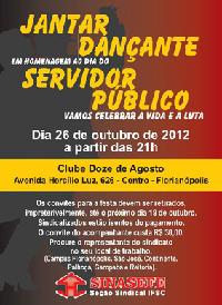 Sindicato promove Jantar Dançante alusivo ao Dia do Servidor