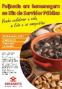 Convites para a Feijoada do Dia do Servidor podem ser retirados até dia 18