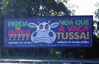 Luta dos servidores públicos federais está em outdoors na Capital