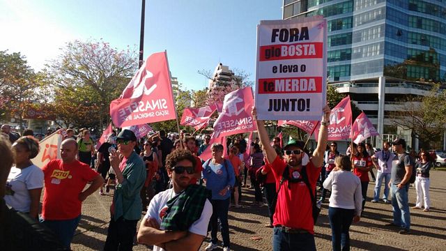Ato do dia 22 mobilizou servidores em vários câmpus do IFSC