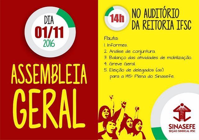 Dia 1º tem assembleia geral e reunião ampliada do GT Jornada e Carreira