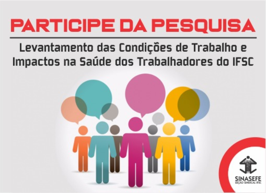 Sinasefe lança questionário sobre condições de trabalho no IFSC