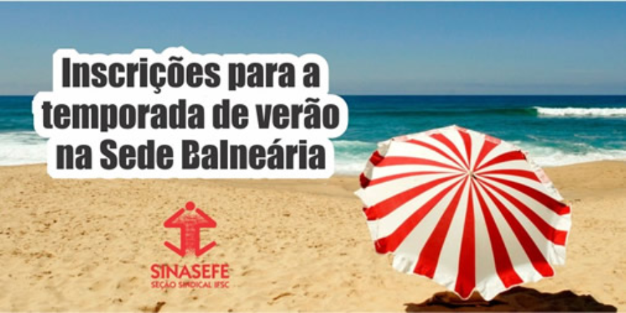 Abertas as inscrições para a temporada de verão na Sede Balneária