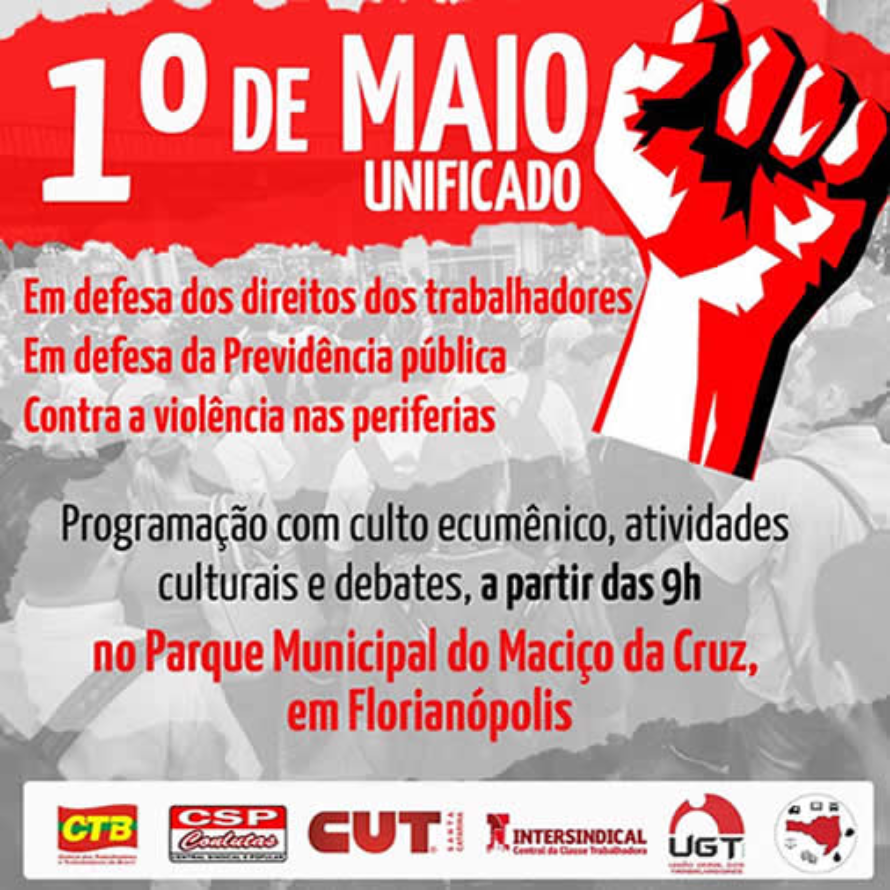 Centrais definem atividades para o dia 1º de maio