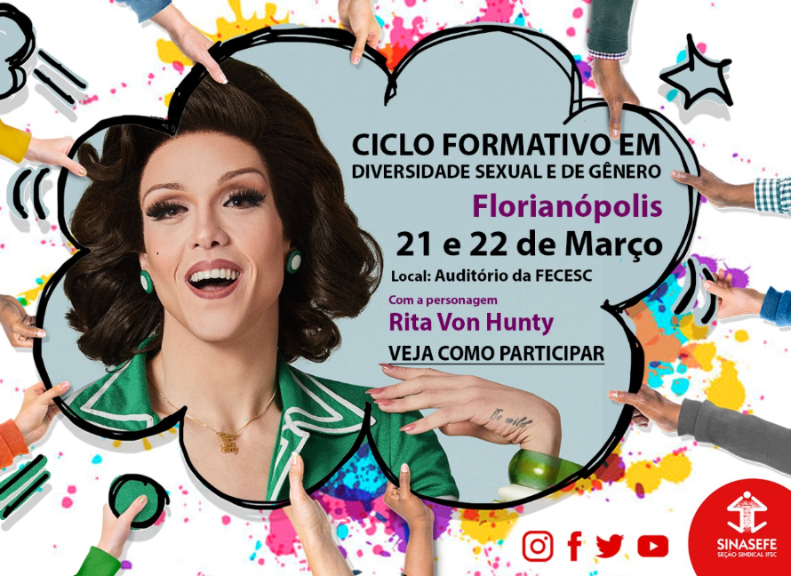 Sindicato oferece vagas para curso com Rita Von Hunty