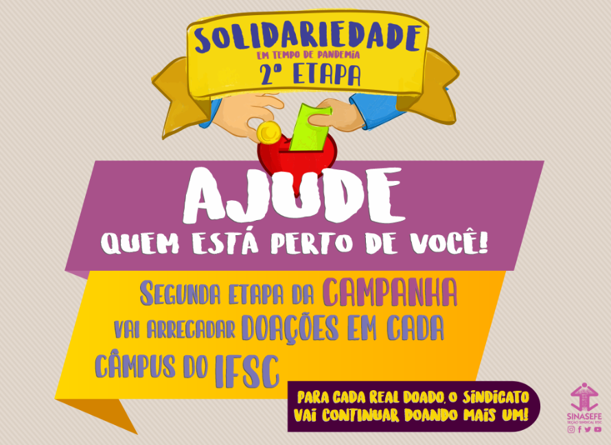 Seção lança nova etapa da campanha de solidariedade