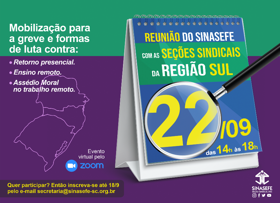 Sinasefe realiza reunião com Seções da região sul