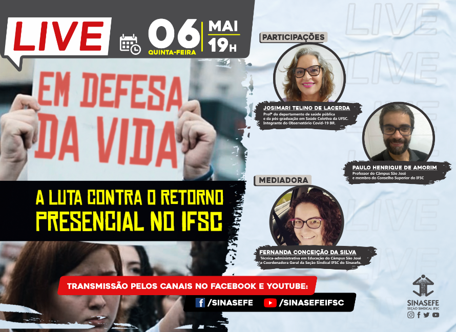 Retorno presencial será discutido no dia 6 de maio, às 19h