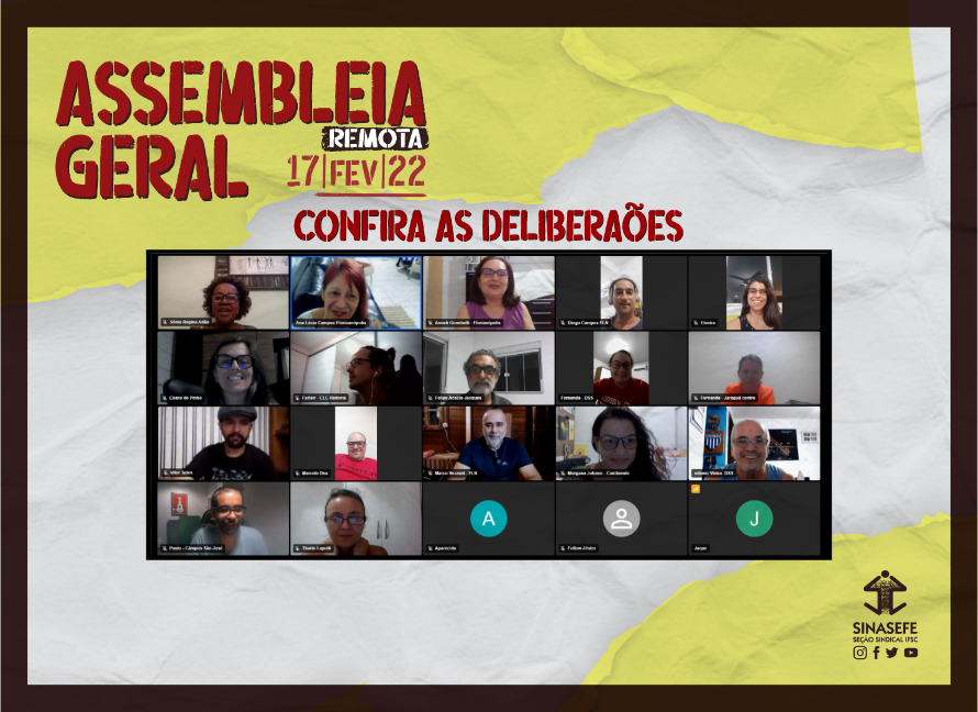 Assembleia aprova Estado de Greve Sanitária no IFSC