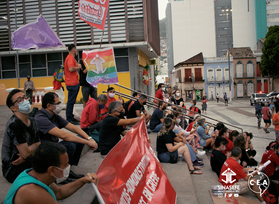 Servidores do IFSC participam do Dia de Luta dos SPFs