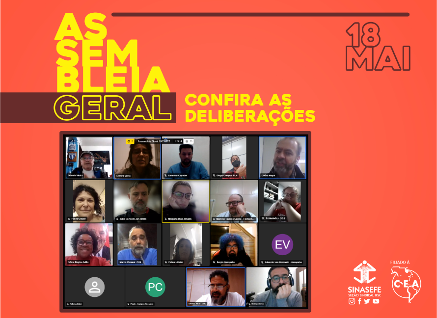 Assembleia reforça o chamado à mobilização e à greve