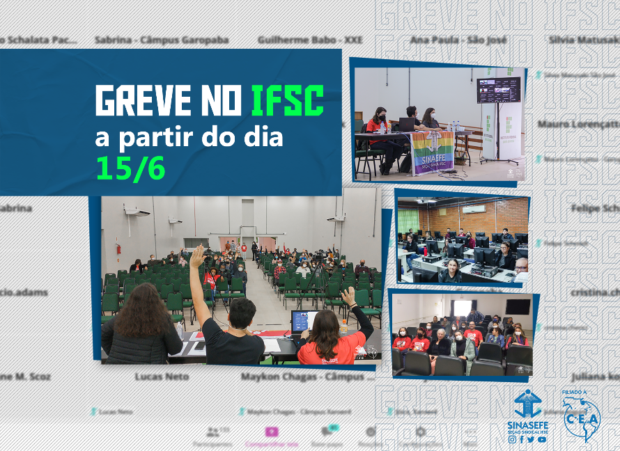 Greve no IFSC inicia no próximo dia 15 de junho