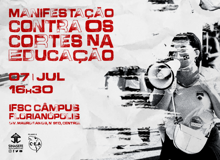 Dia 7 haverá manifestação contra os cortes no IFSC