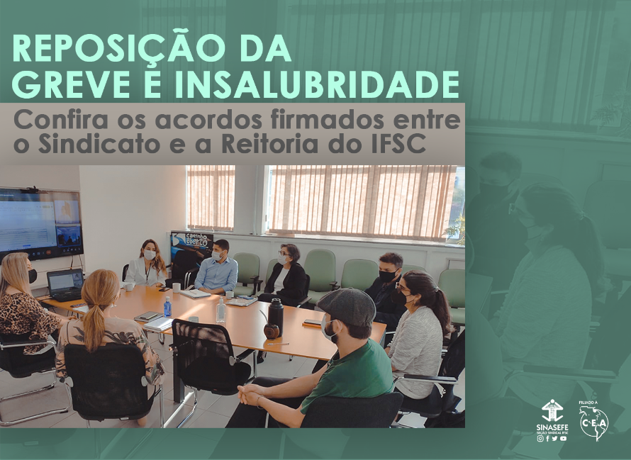 Sindicato e Reitoria acordam reposição e insalubridade
