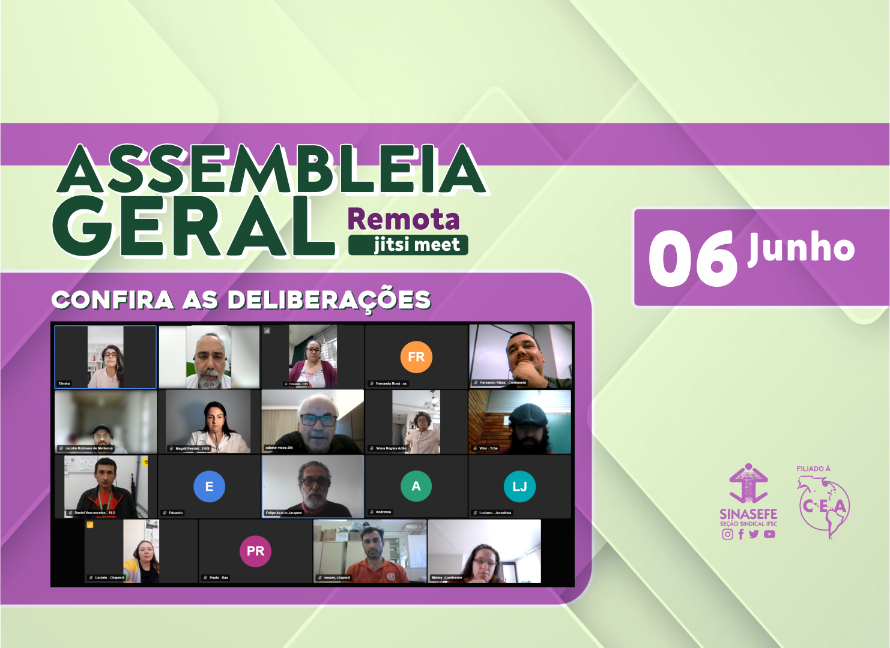 Assembleia define nomes para GTs e Plena do Sinasefe