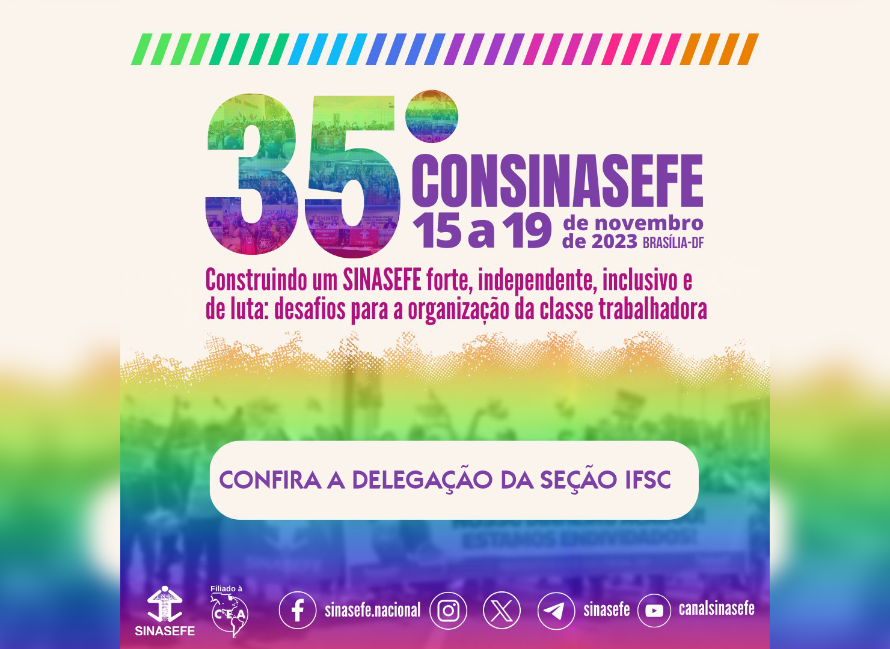 Seção IFSC vai levar 23 participantes ao 35º Consinasefe