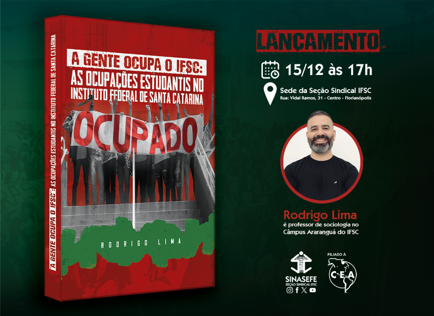 Livro analisa as ocupações estudantis no IFSC de 2016