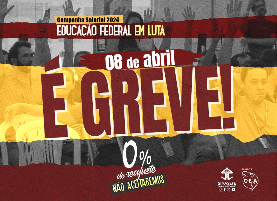 Greve no IFSC começa no dia 8 de abril
