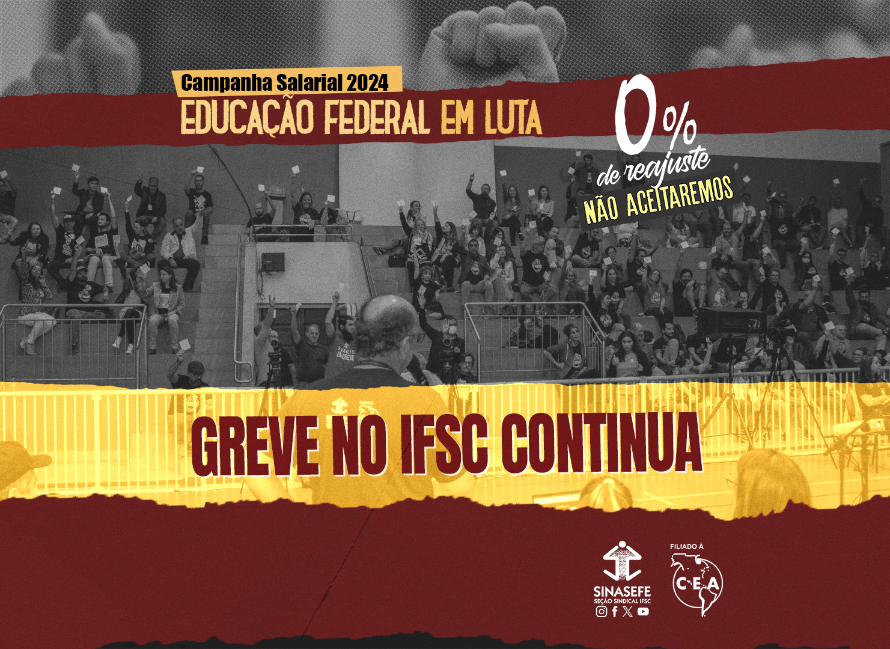 Plena aprova continuidade da greve no Sinasefe