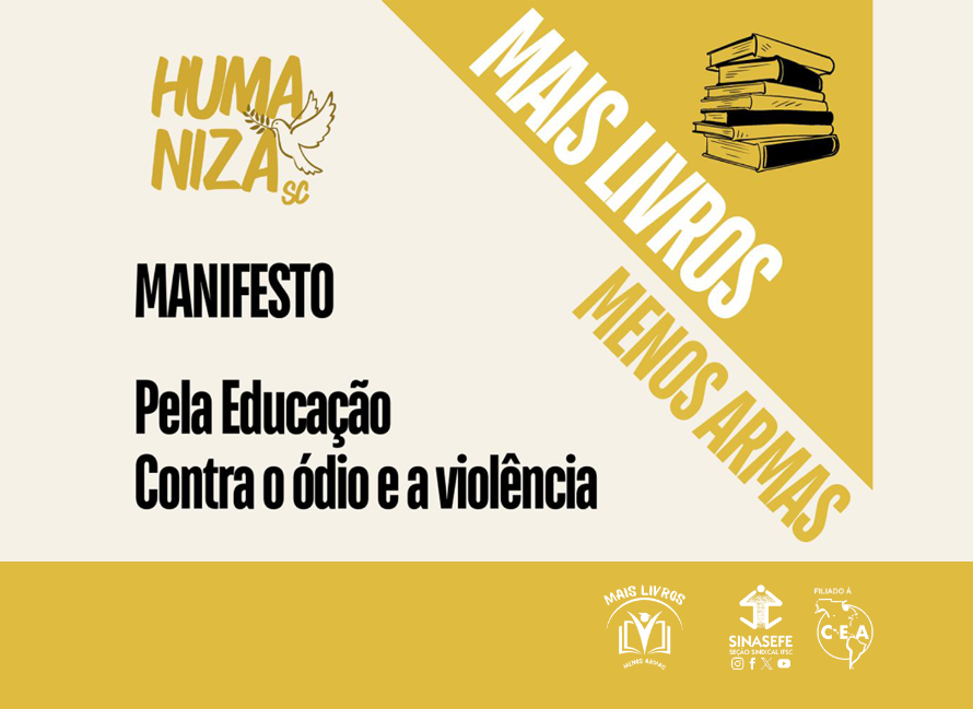 Seção IFSC assina manifesto pela educação e pela paz
