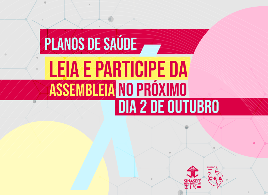 Assembleia no dia 2/10 vai discutir Planos de Saúde