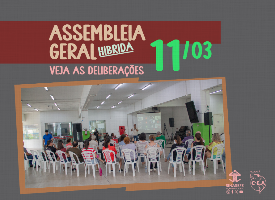 Assembleia Híbrida marca jornada de lutas no IFSC