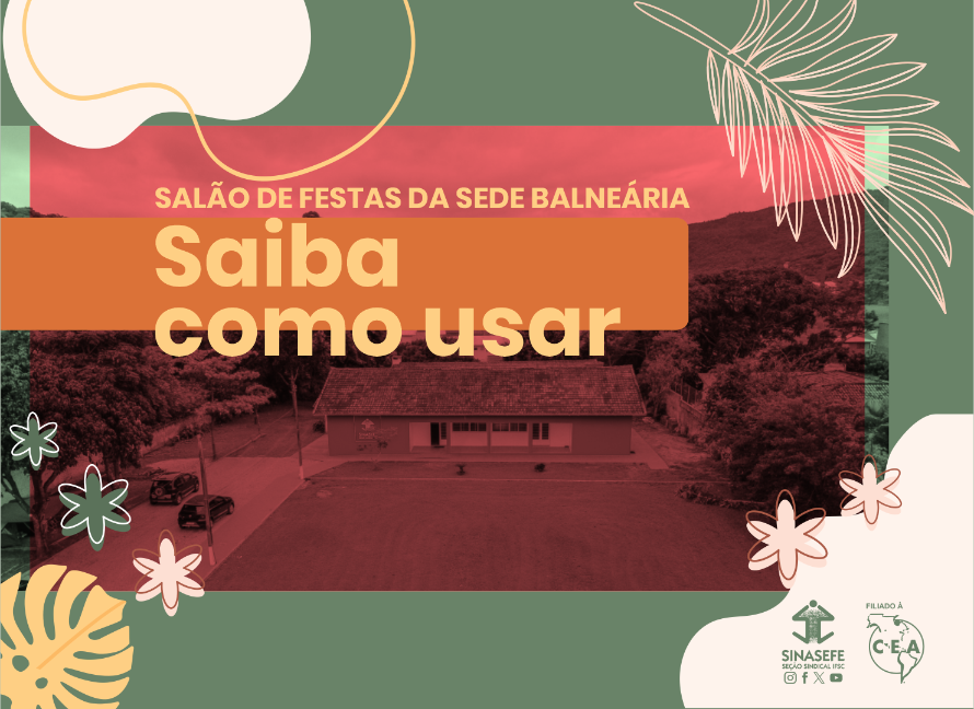Confira as regras do salão de festas da Sede Balneária
