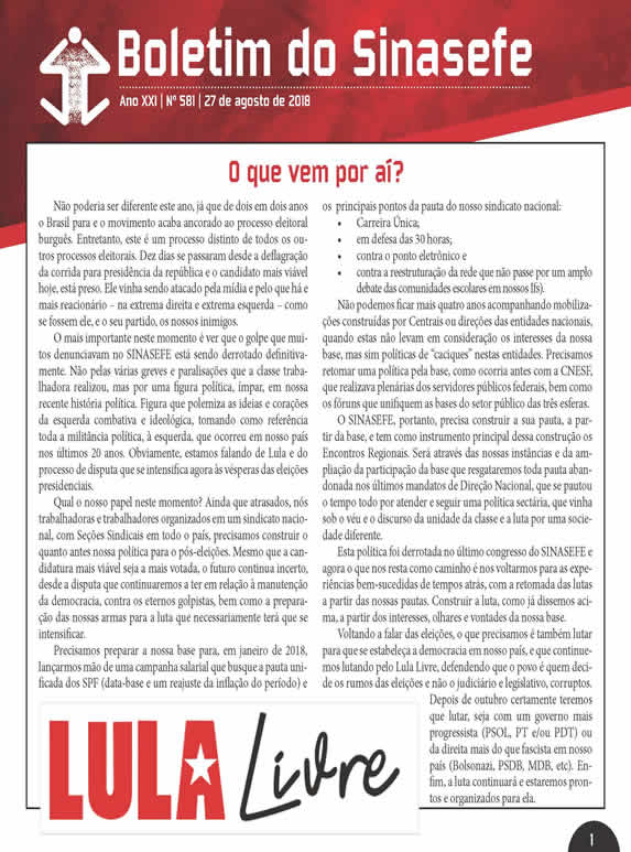 Boletim 581