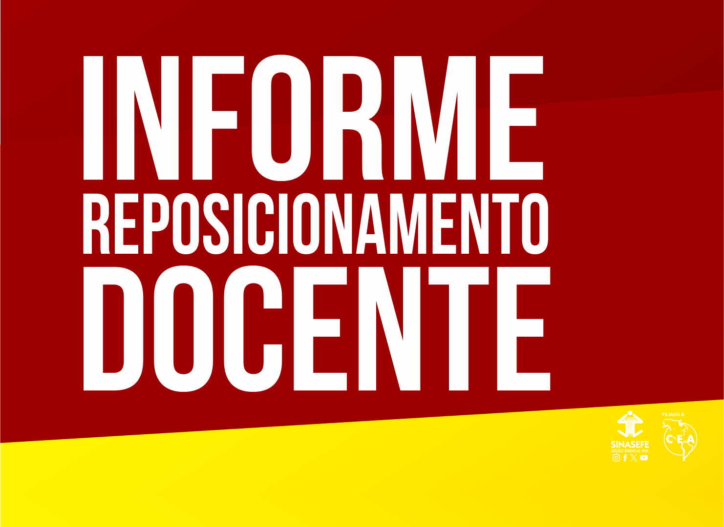 Reposicionamento docente, já!