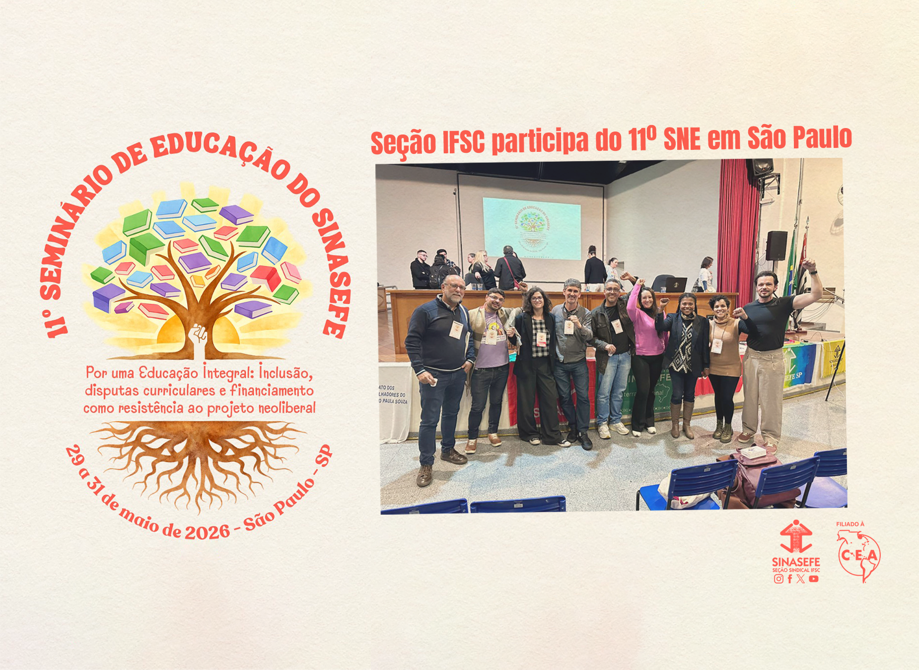 Seção IFSC participa do 11º SNE em São Paulo