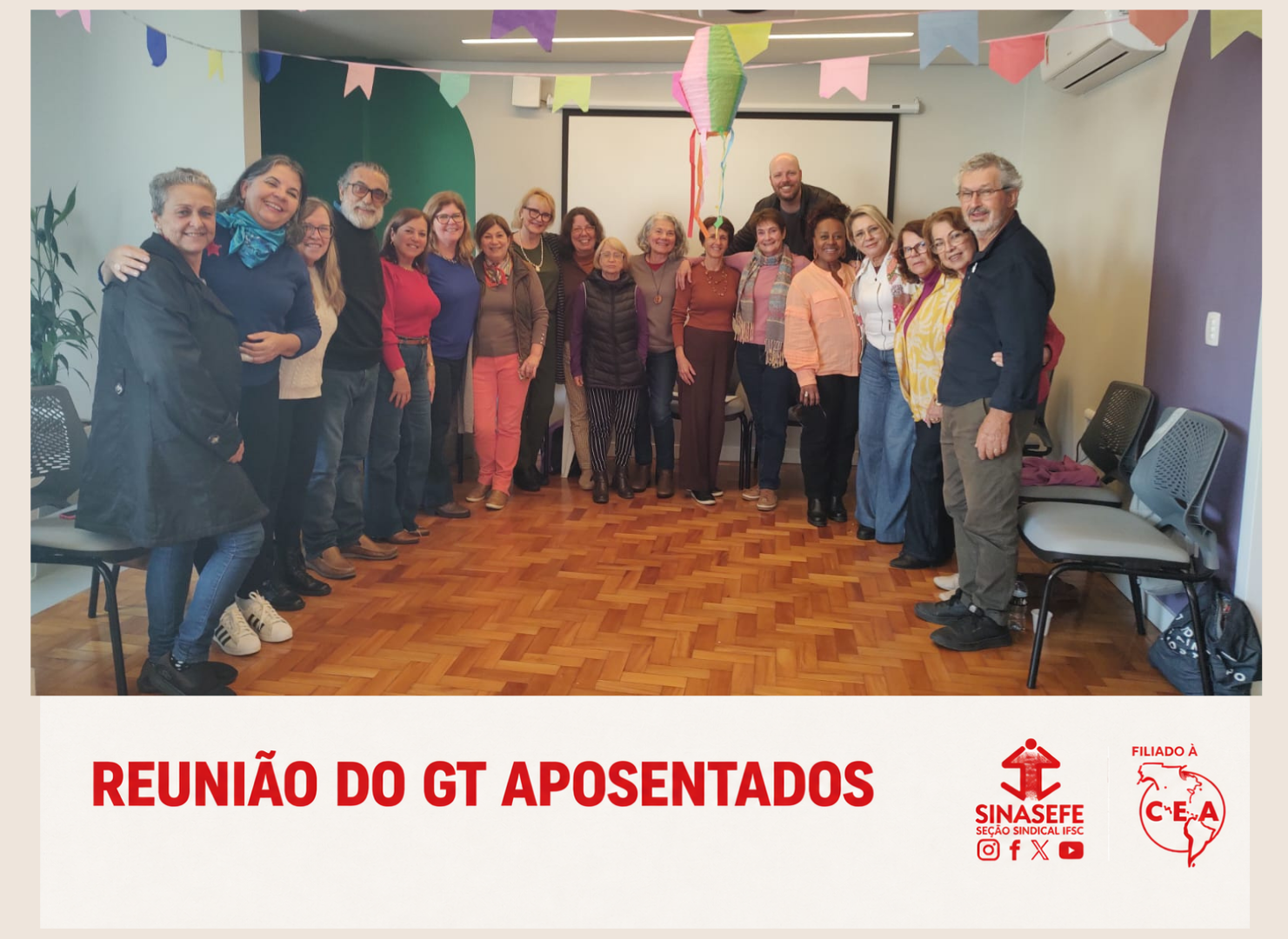 GT aposentados discute temas tratados com a Reitoria