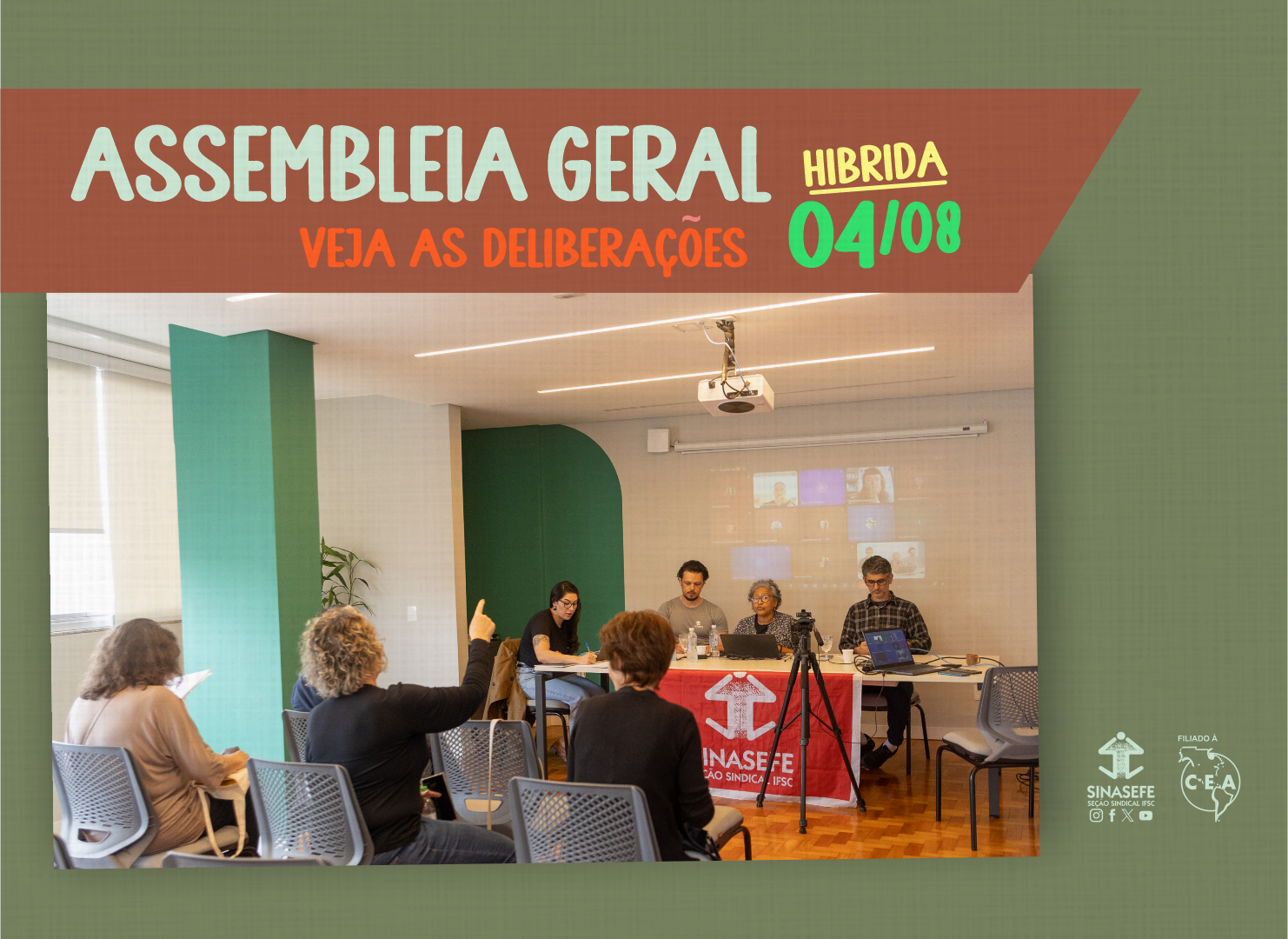 Assembleia define representantes para eventos nacionais