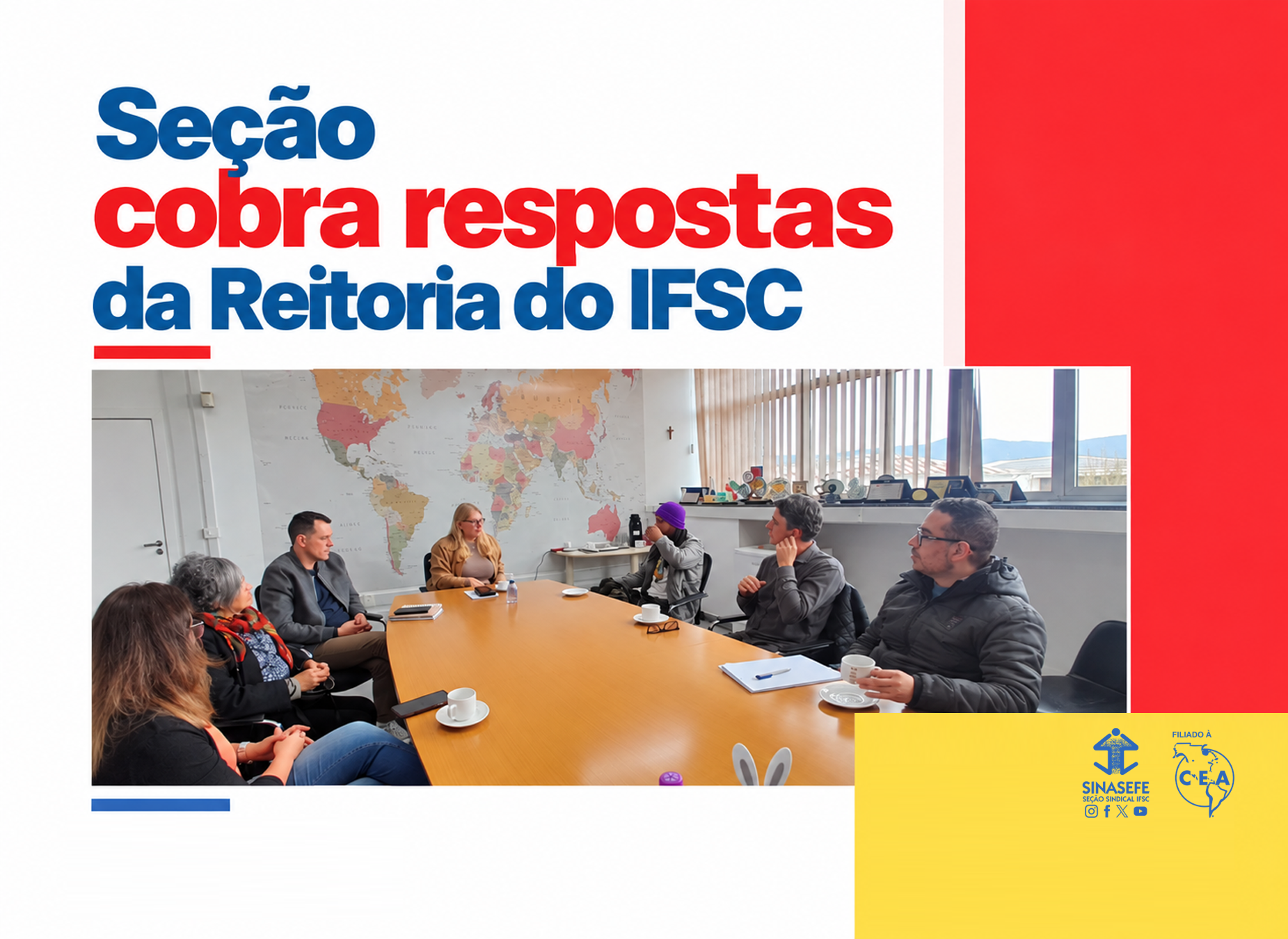 Seção cobra respostas da Reitoria do IFSC