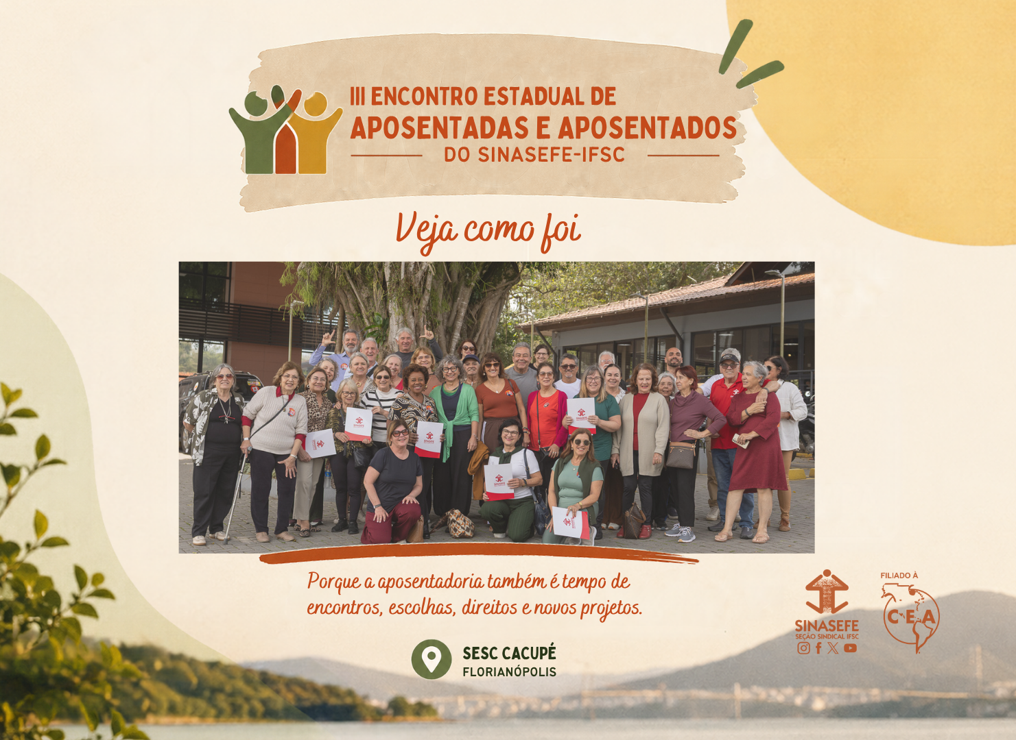 3º Encontro reúne dezenas de aposentados em Fpolis